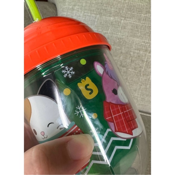 Holiday Squishmallow Cup With Straw - Picture 7 of 9